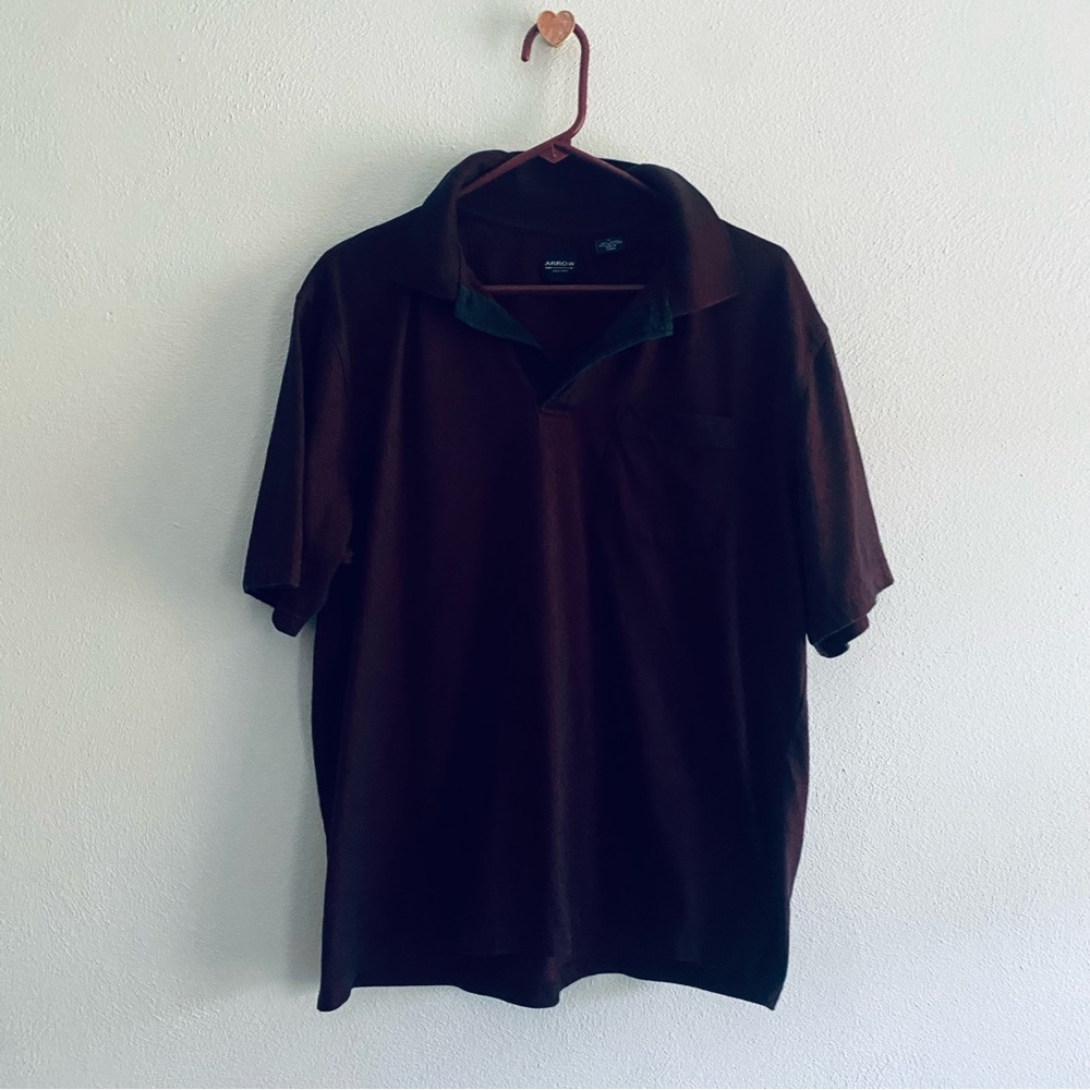 Arrow red plaid polo shirt